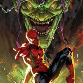 Spider-Man vs Green Goblin Marvel Art Print unframed by Sideshow Collectibles